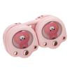 Nackenventilator Niedliches Katzenpfoten-Design 3-Stufen-Einstellung Bladeless Zusammenklappbar Tragbar Tragbarer Ventilator Rot