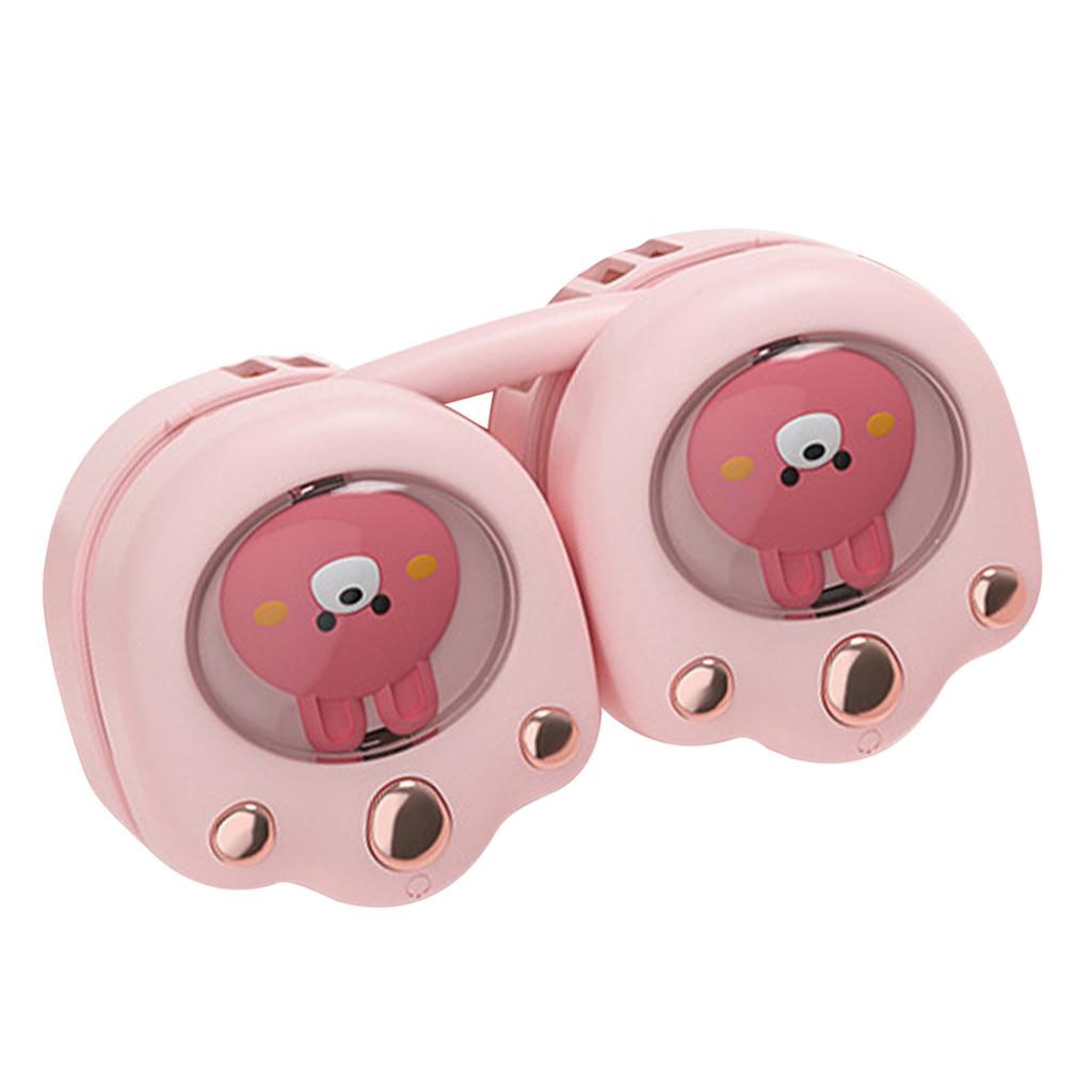 Nackenventilator Niedliches Katzenpfoten-Design 3-Stufen-Einstellung Bladeless Zusammenklappbar Tragbar Tragbarer Ventilator Rot