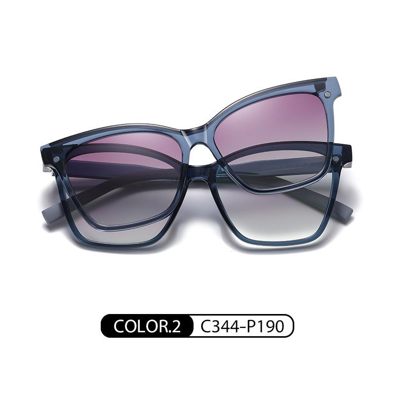 New European and American Magnetic Eyeglass Frames for Myopia CG7704Dual-purpose mirror TR90Ultra-light fashionable polarized sunglasses for drivers