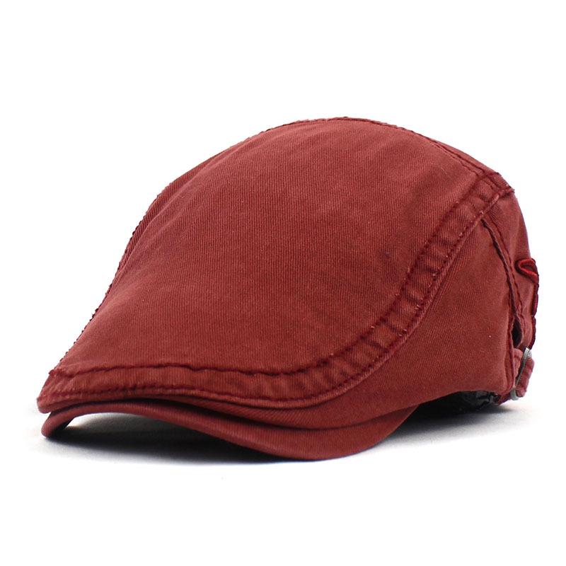 Embroidered Letter Beret: Unisex Outdoor Duckbill Cap for All Seasons