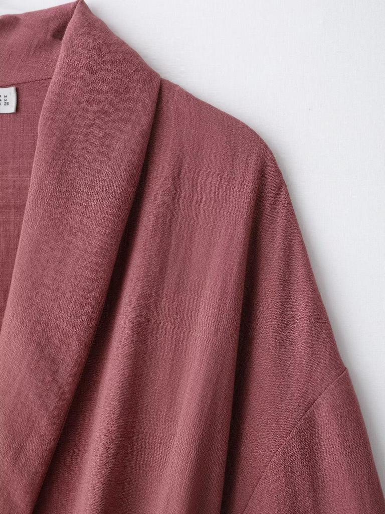 TAOP&ZA Women's Spring/Summer Belted Kimono-Style Outerwear with Casual Pants