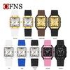 OFNS Quartz Student Watch: Waterproof, Luminous Alloy for Exams