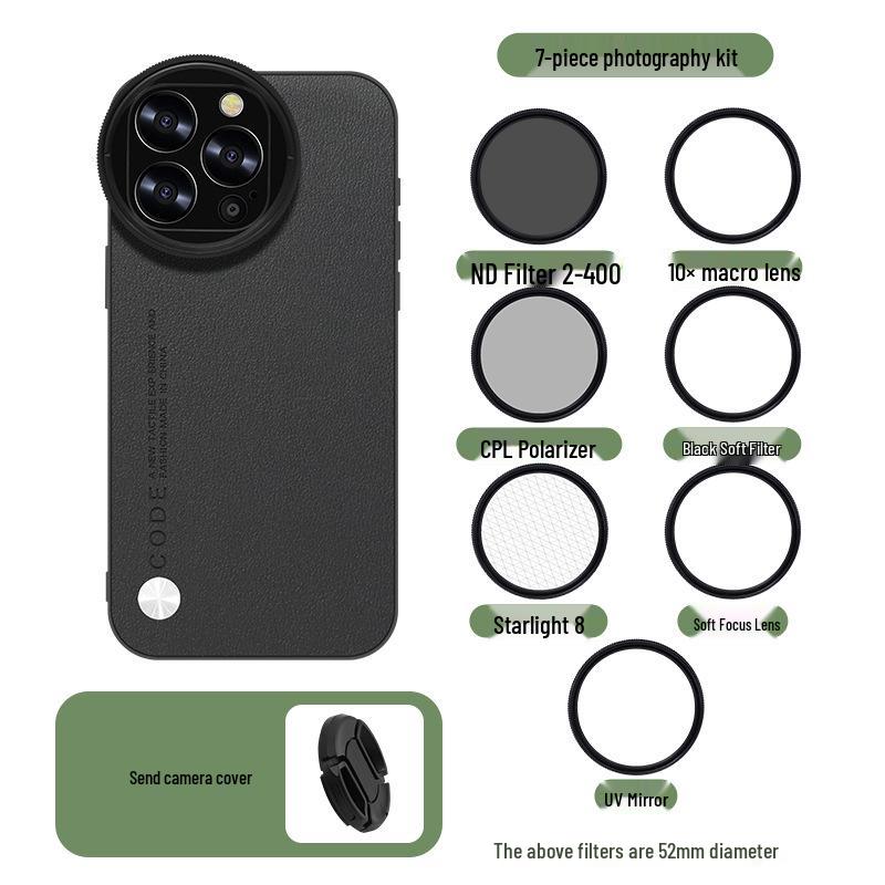 Apple iPhone 13 Pro Lens Filter Case - 52mm CPL Lens Set