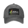 Amiga Baseballkappen Snapback Gewaschene Jeanshüte Outdoor Verstellbar Kappe Hip Hop Baseball Cowboyhut für Unisex Damen