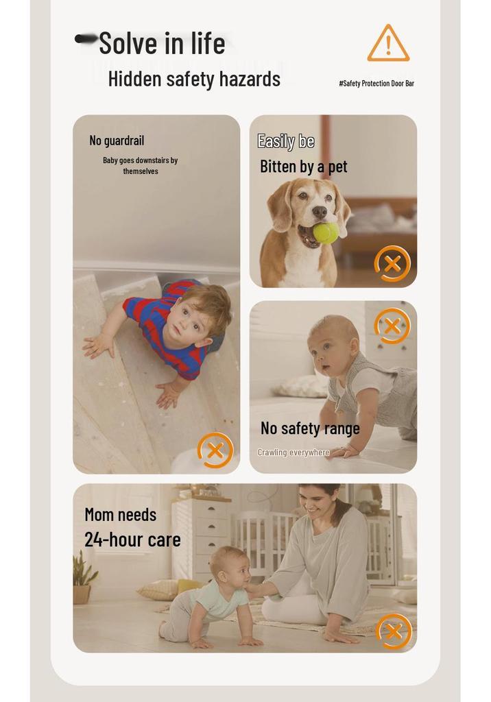 Retractable No-Drill Pet and Child Safety Gate for Indoors and Staircases
