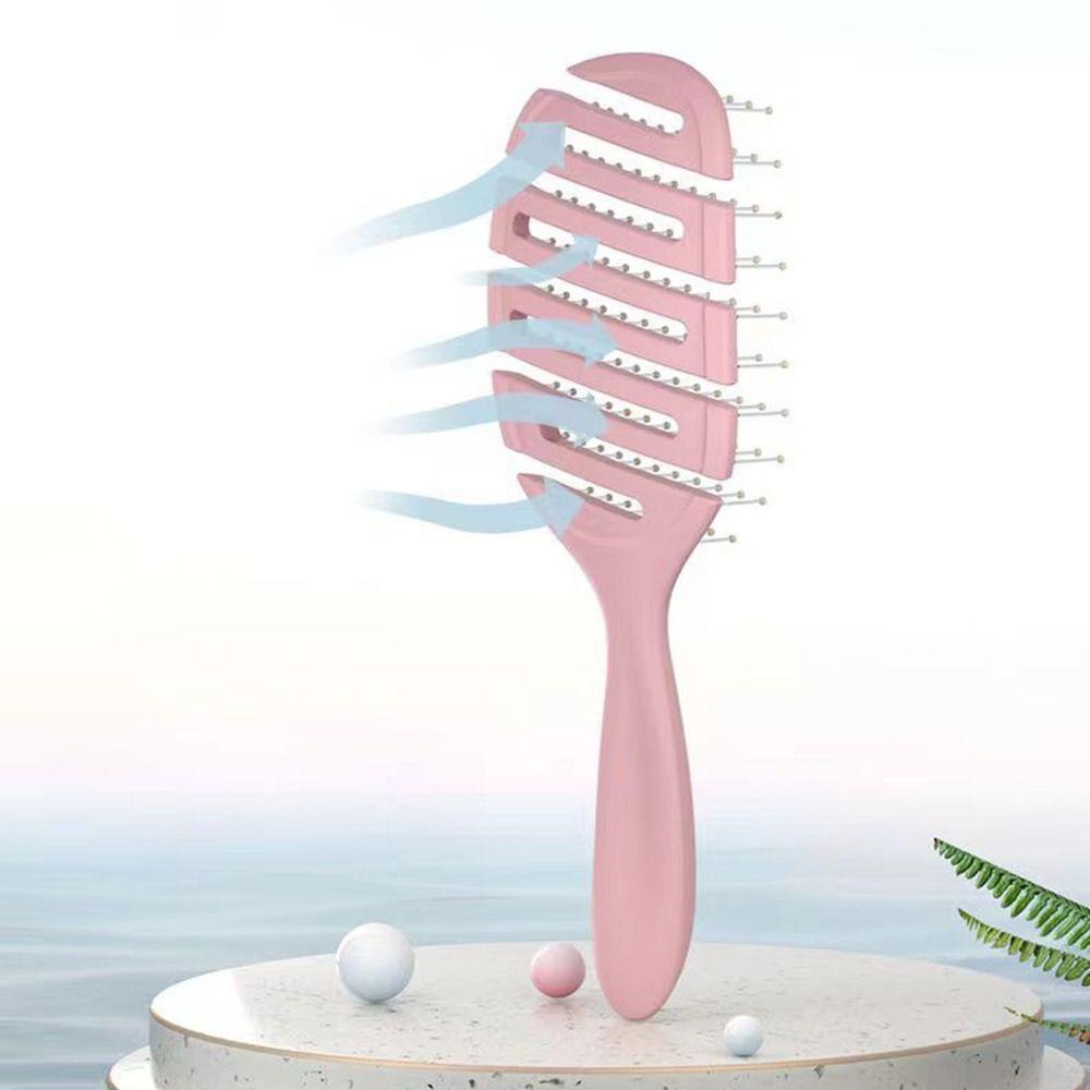 ABS Degradable Vented Hair Brush Dual-use Hollow Out Comb New Detangling Brush  For Wet Dry Hair