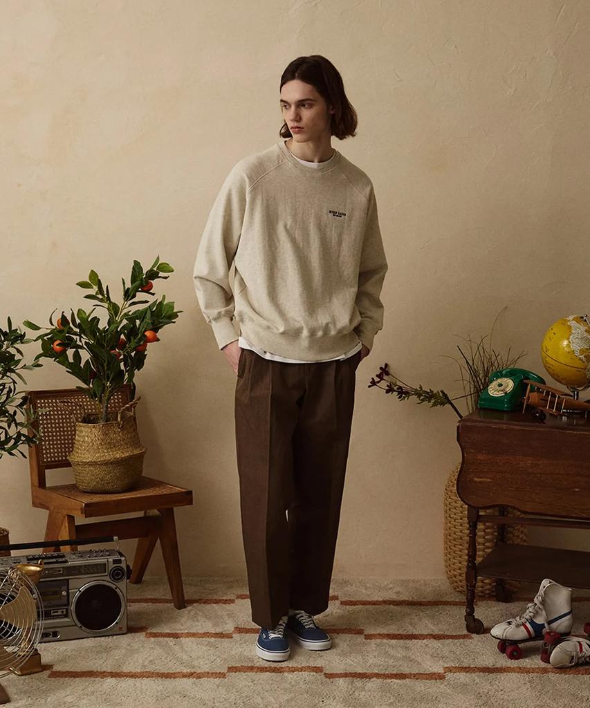 Jelolaunji [Tenta & Tumble Washing] Birdland Raglan Sweatshirt Oatmeal