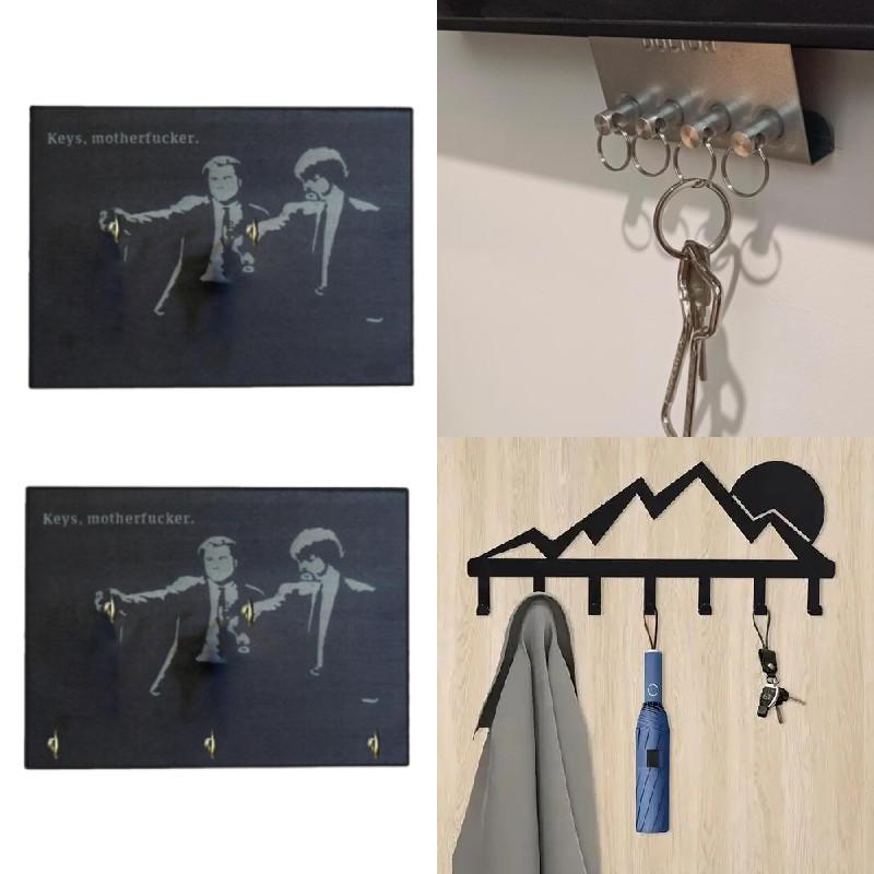 Motherfcker Wooden Keys Wall Key Hanging Tool For Household Commercial Settings