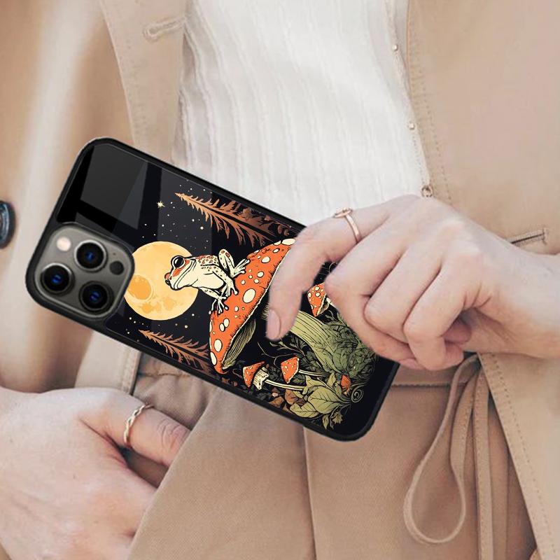 Cottagecore Frog Mushroom Aesthetic Magnetic Phone Case For APPLE iPhone 17 Air 16 14 13 12 Pro Max 15 Plus MagSafe Cover