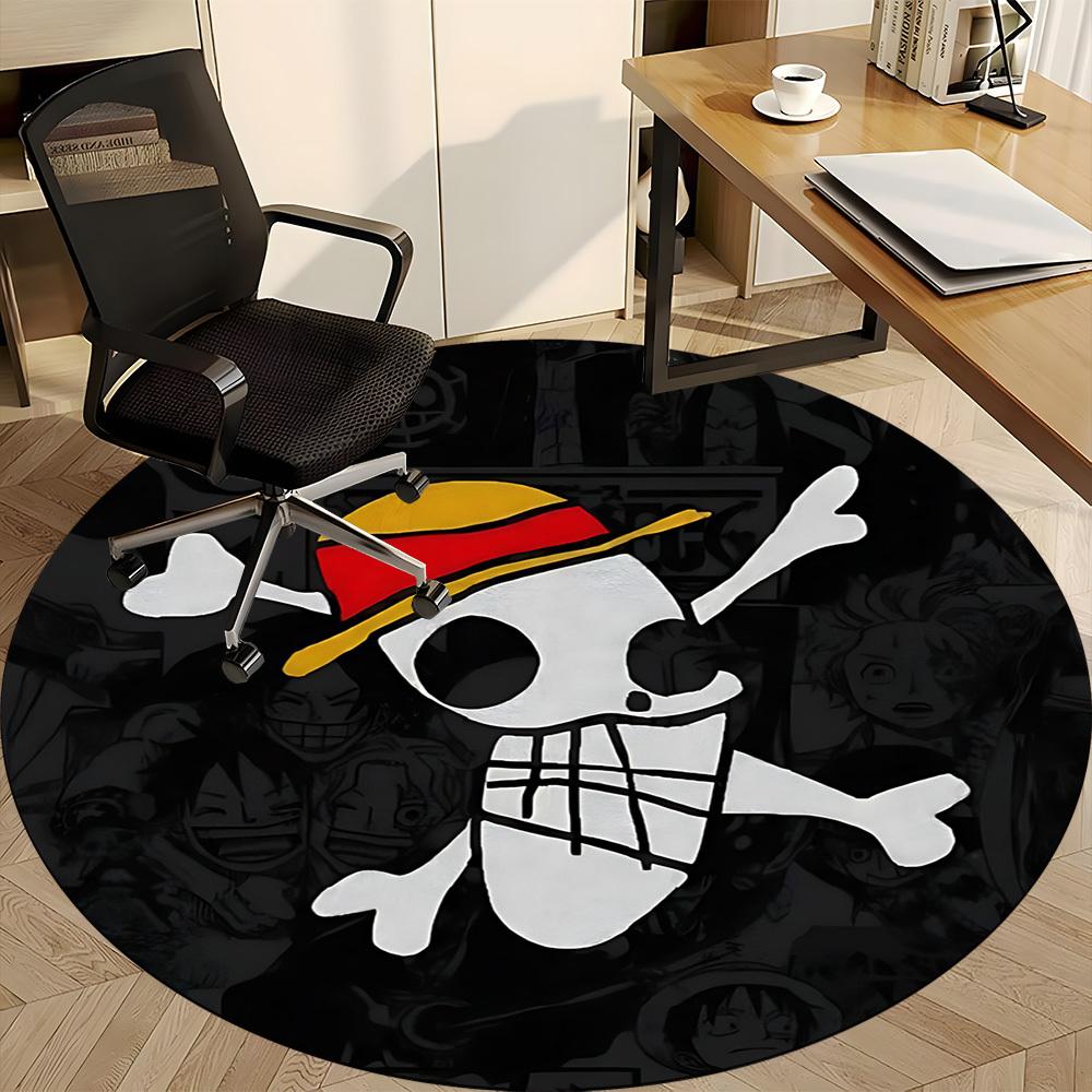 1pc One Piece Office Round Area Rug, Under Office Chairs Bedroom Living Room Home Decor, Room Decoa1022173