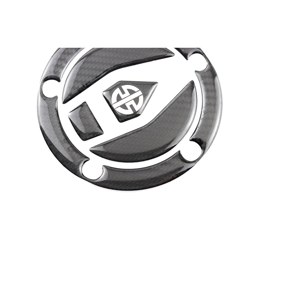 Para kawasaki ninja h2r h2 H2-SX 2015-3d fibra de carbono motocicleta tampa do tanque de combustível adesivo osso de peixe decalque