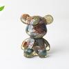 Crystal Resin Bear Sitting Figurine For Home Office Decor Gift For Friends