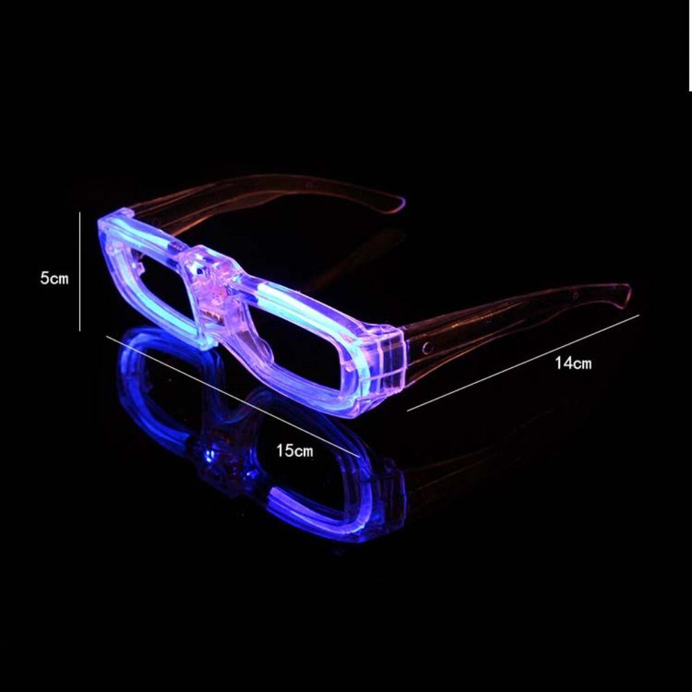 LED Glasses Adult Glow Sticks Glasses Luminous Glasses Shutter Shades Glasses Flashing Glasses