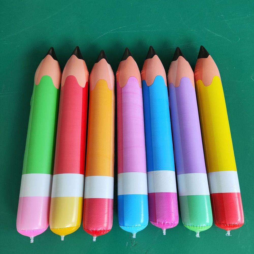 Cartoon Themed Designs Giant Pencil School Office Supplies Wooden Huge Inflatable Pencil Classroom Decor Creative Stationery