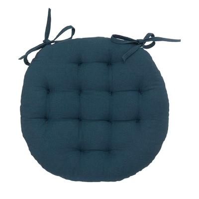 Anjali Chair Cushion Round 38 Cm Light Blue Cotton