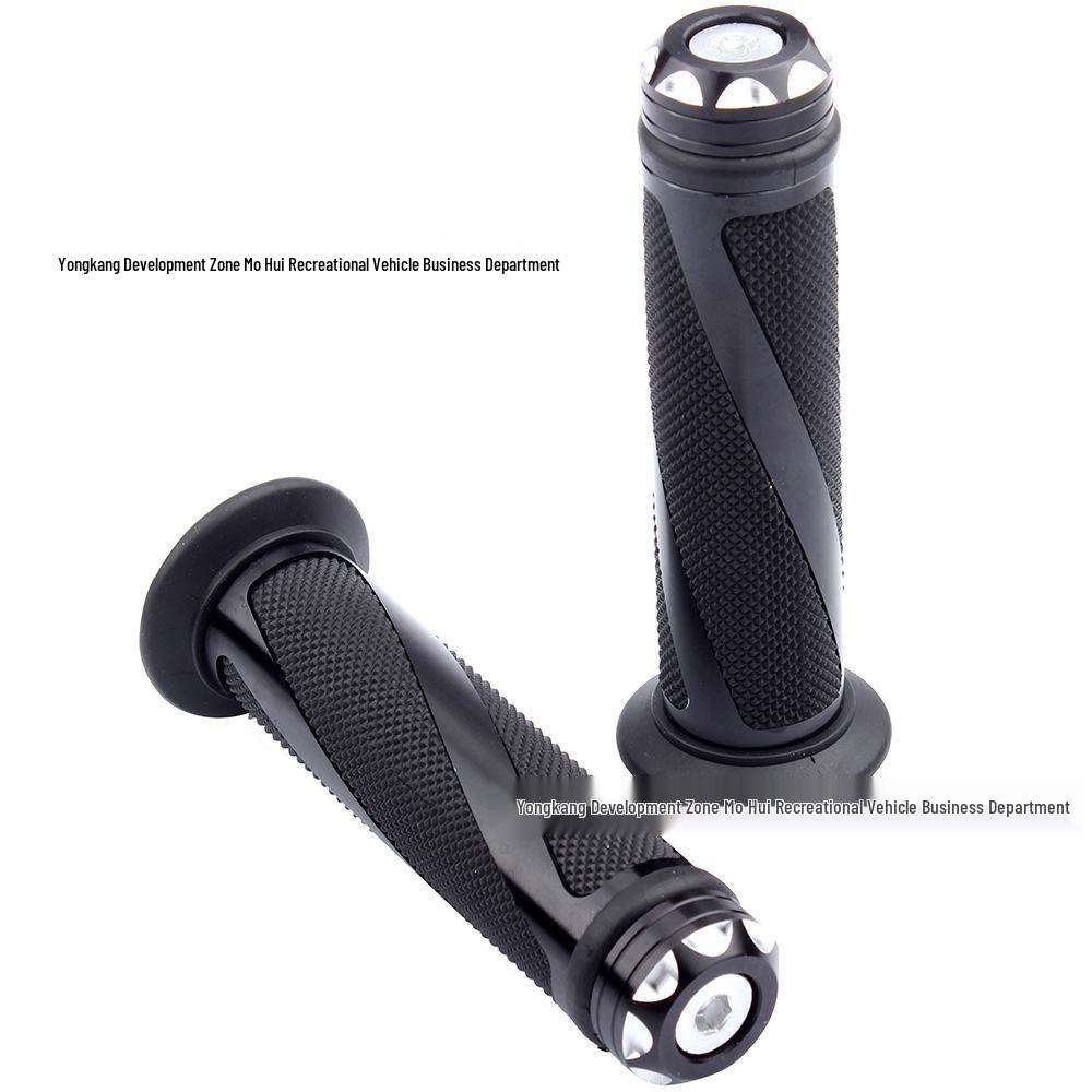 Aluminum Handlebar Grips & Throttle Tube for Honda, Suzuki, Yamaha, Kawasaki Motorcycles
