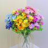 1Pcs Home Room Wedding Garden Decor Fake Flower 28 Heads Red Artificial Flower UV-resistant False Silk Flower Bouquet
