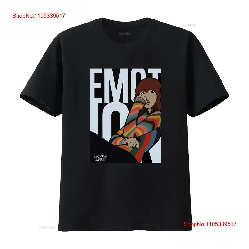 Emotion Album Carly Rae Jepsen Black T Shirt Cotton Vintage Washed Stretched For Everyday Wear
