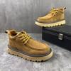 Fashion Men Casual Shoes Platform Non-slip Walking Sneakers Lightweight Walking Shoes Breathable Chelsea Boots Men Snow Boots