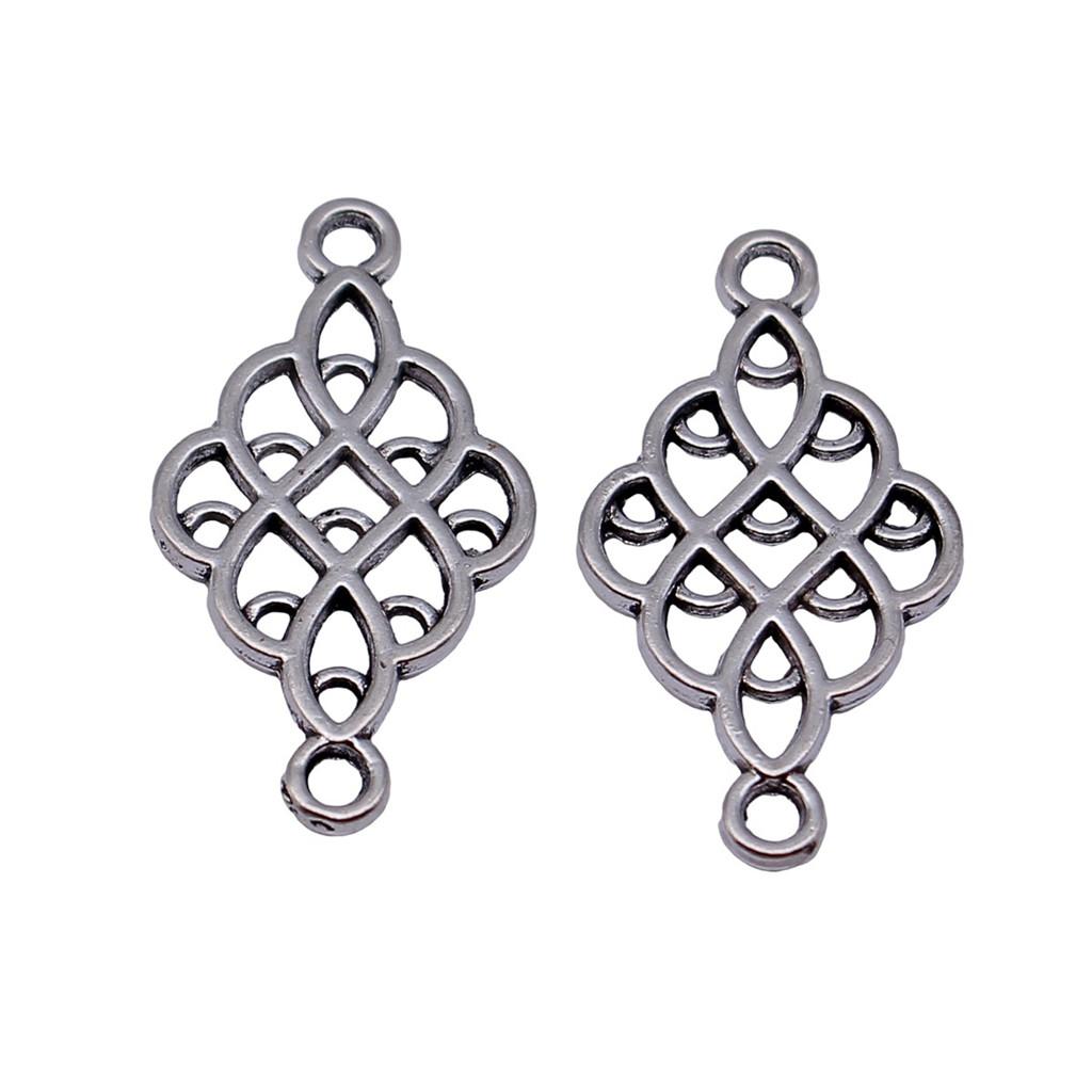Double Hole Bow Connectors Cute Ribbon Charms For Earring And Bracelet Making