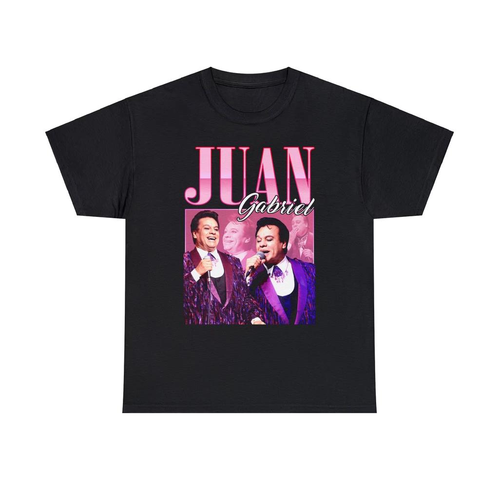 T-Shirt Vintage Uomo Donna con Stampa Grafica di Juan Gabriel Moda Harajuku Comoda Girocollo Manica Corta Abbigliamento Casual