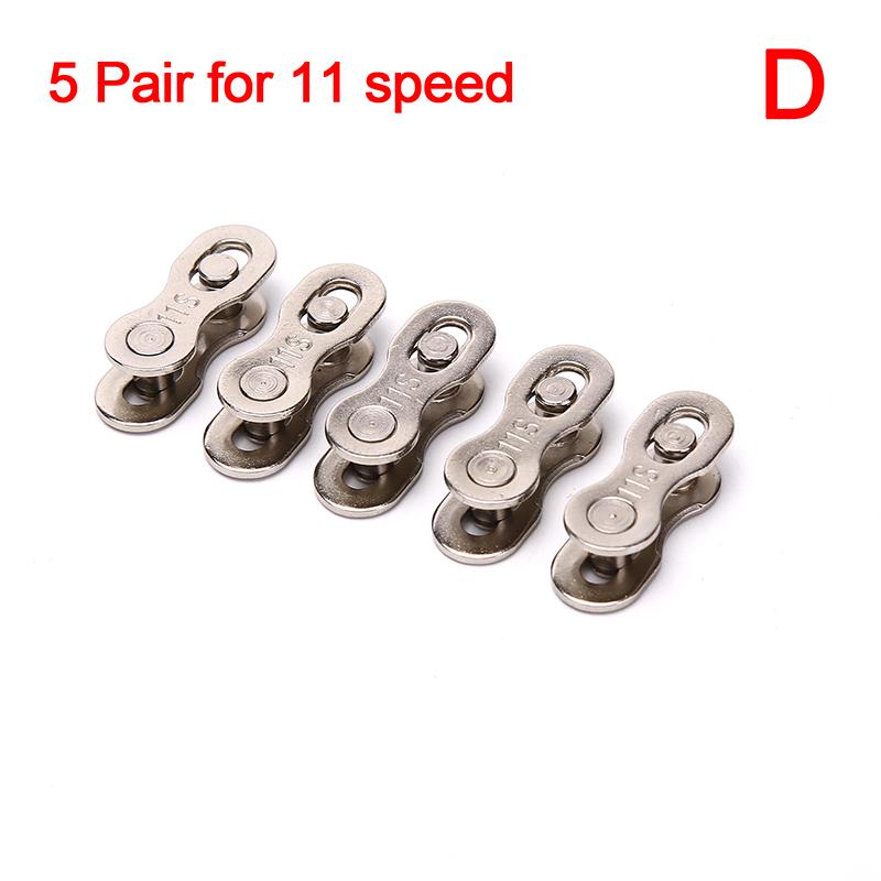 

5 пар велосипедных цепей для велосипеда, соединительный соединитель для скоростей 6/7/8/9/10/11