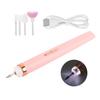 Rechargeable Electric Nail Drill Pen Machine Portable Nail Grinding Polisher with LightWith Spray