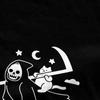 Cat Riding Grim Reaper Goth Merchandise T-Shirt Men Women Gothic Humor Vintage  New Arrival Tee Shirts