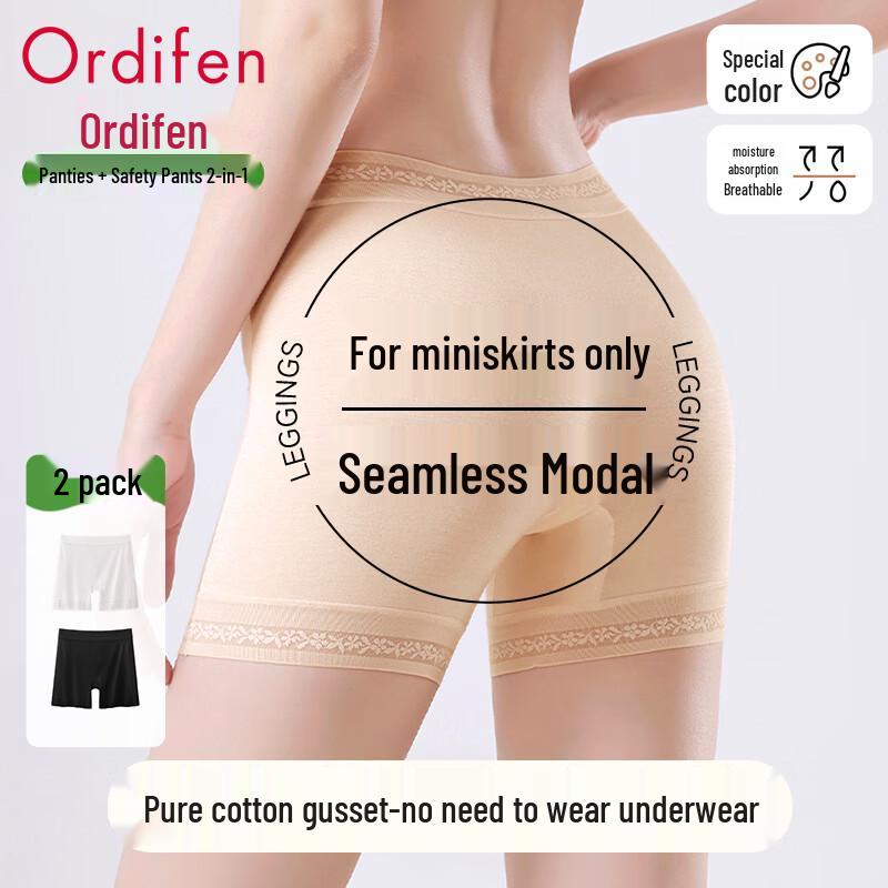 Odifen Women's Modal Anti-Exposure Safety Shorts