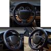 Microfiber Leather Car Medium Steering Wheel Cover,Universal Car Wheel Cover,Breathable Wheel Cover,Anti-Slip Full Surround,Sports Style Steering