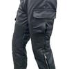 New product locomotive rider straight cycling pants anti-drop pants motorcycle waterproof windproof leather pants multi-bag overalls