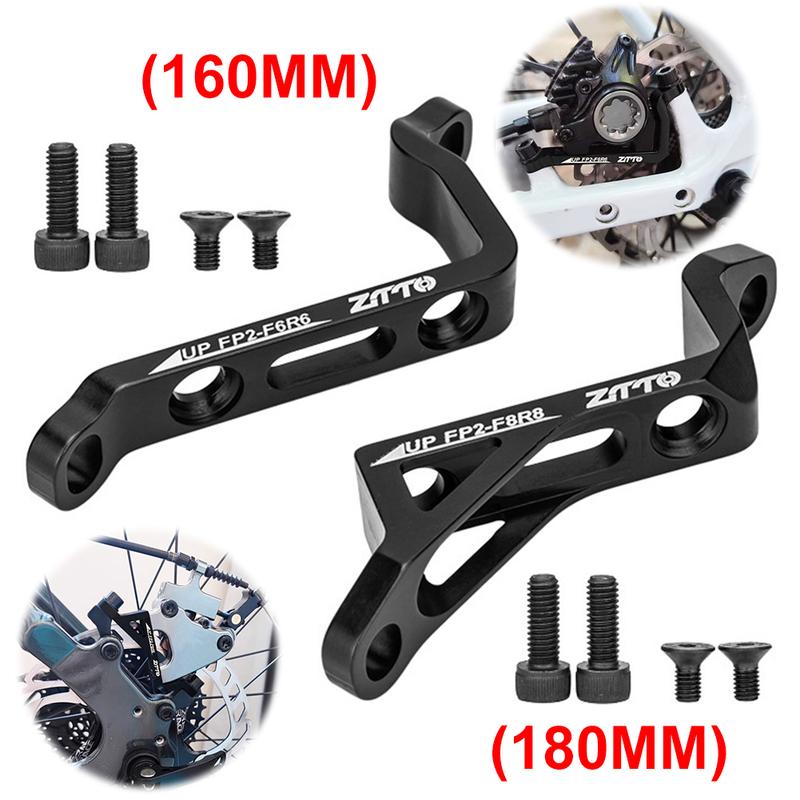 ZTTO MTB Post Mount to Flat Mount Disc Brake Adapter Bike Bracket IS PM to FM Caliper Bicycle Rotor Adaptor 160mm 180mm Rotor