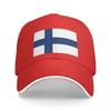 Cappellino da Baseball alla Moda con Bandiera della Finlandia Uomo Donna Traspirante Cappello da Papà Sportivo