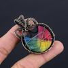 Rainbow Solar Quartz 999 Copper Wire Wrapped Pendant, Handmade Gemstone Pendant Jewelry, Gifts For Wife Brand New Pendant