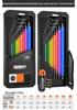 Rainbow Metric Hex Key Set - Comprehensive 6-Sided Screwdriver Tools
