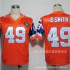 Camiseta de Manga Corta de Algodón para Hombre Estilo Vintage de Fútbol Americano Retro Denver Broncos 7 84 27 77 49