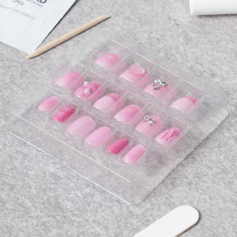 Square Nail Tips - 25SS TITApress Pink