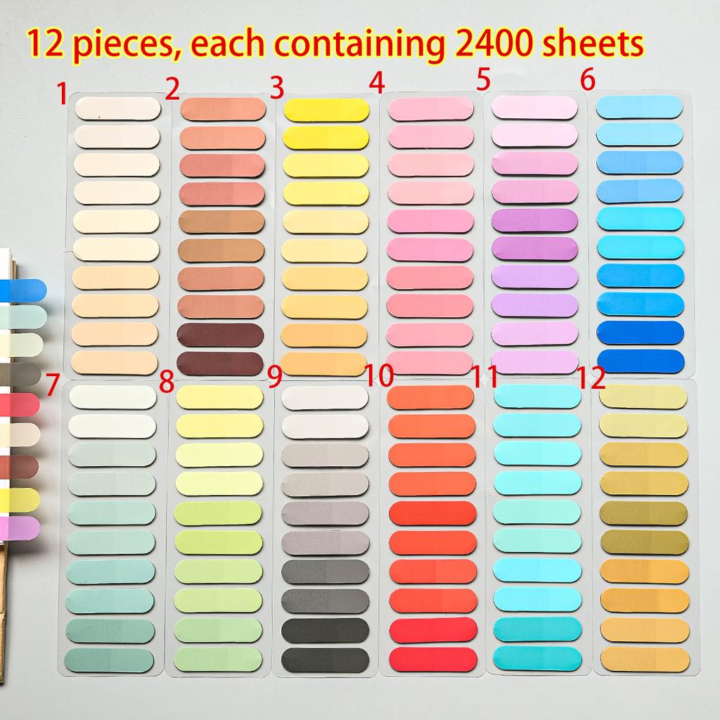 200-2400Sheets Transparent Index Creative Memo Pads Office School Stationery Self-Adhesive Stickers Posted It Sticky Note Pads