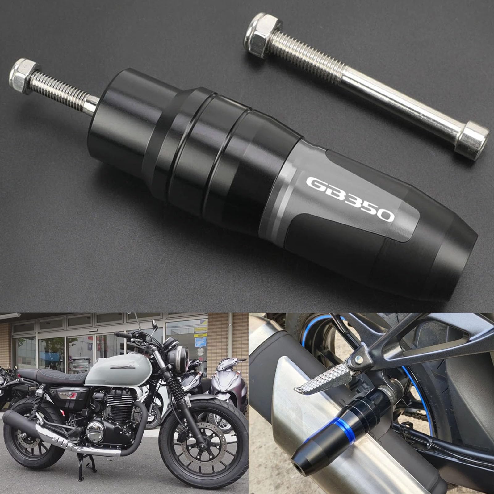 

DOMOPAY For GB350 GB350 GB350s GB350c (2020-2022 2023 2024) Motorcycle Frame Anti-Collision Pad Engine Type A серый