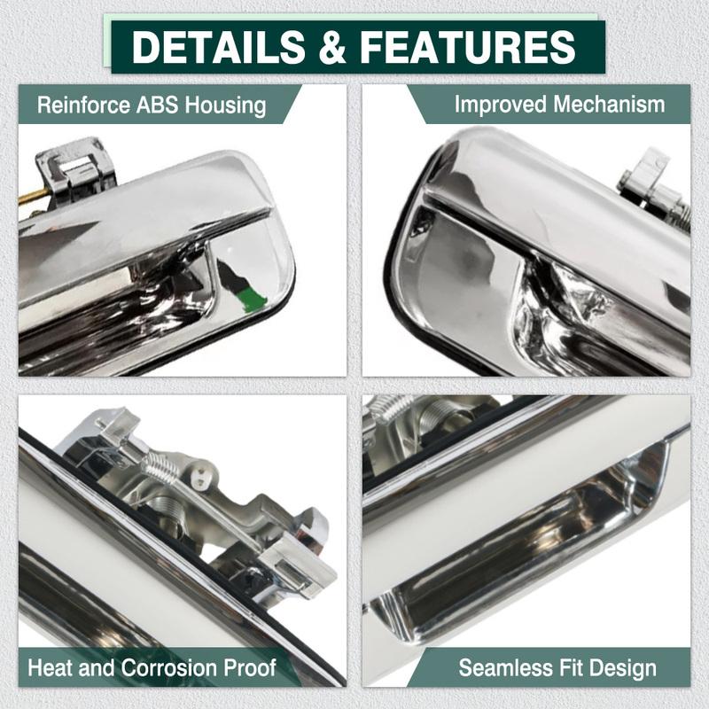1pc Tailgate Handle w/wo Keyhole Chrome for Isuzu D-Max 2002-2011 Holden Colorado RC 2008-2012 Left Hand Driver 8980792320