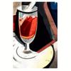 1pc Vintage Wine Glass Metal Sign - 8x12in Iron Wall Art Plaque, Easy-Mount Rustic Decor for Home Bar/Cafe