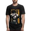 Anime Hajime No Ippo Short Sleeve T Shirt Man's Cotton Fashion Round Neck Tops Vest, Black, 5X-Large