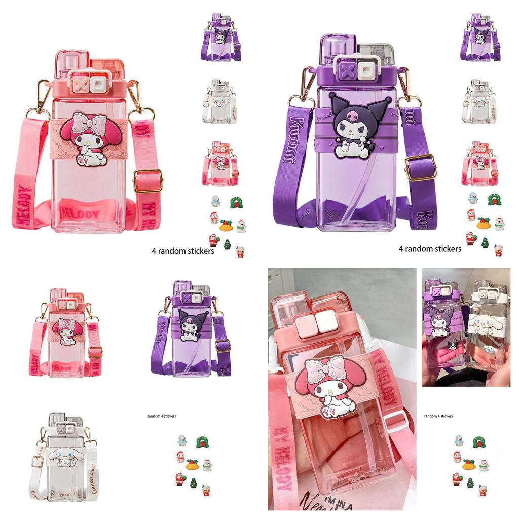 Wysokiej jakości butelka na wodę dla dzieci Kuroko na lato z pięknym wzorem i podwójną słomką