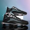 Autumn and winter 2025 fly-woven breathable men's trendy shoes, sports shoes, running mesh shoes, youth blade air cushion shoes, large size