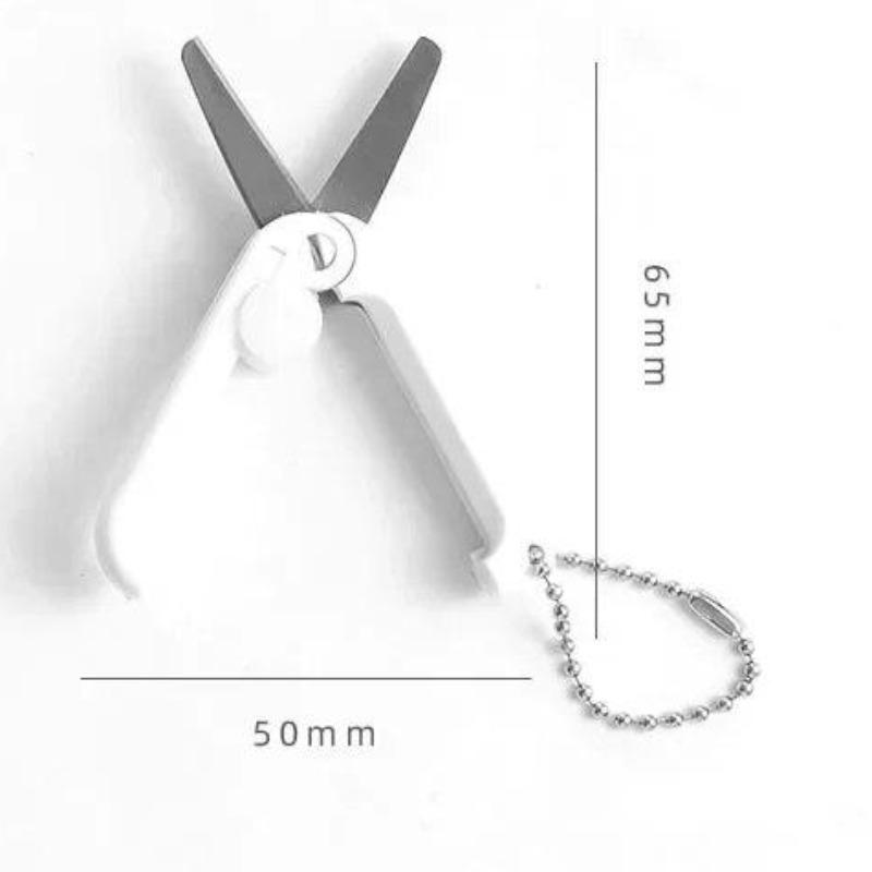 

Креативные мини-портативные складные ножницы Morandi, простой инструмент для резки бумаги, стационарные ножницы, офисные школьные принадлежности белый