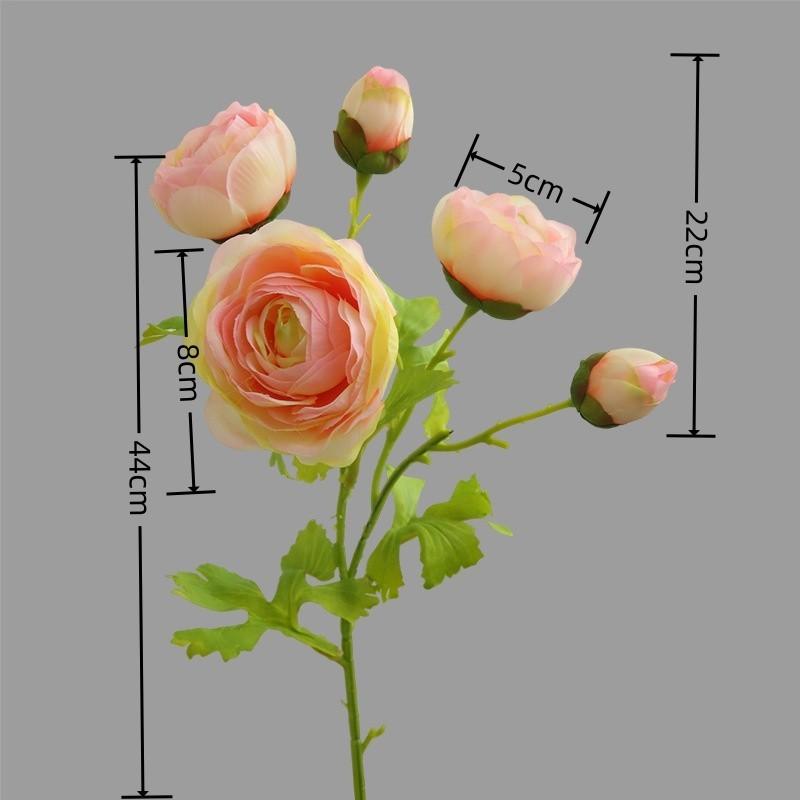 Artificial Flower Fresh Tea Rose Modern Simple Rose Simulated Bouquet Photography Props Home Decoration Fake Flower Ornament