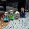 4 Stück/Set Puppenhaus Simulation Zaubertrank Mineralwasserflasche Trank Mini Korken Glasfläschchen Halloween Deko Modell Feiertagszubehör