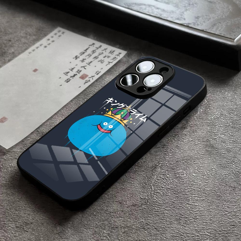 D-Dragon Quest Slime Phone Case For IPhone 17 Pro Max 14 Pro 15 12 11 13 Mini X XR XS 16 Plus SE Glass Cover