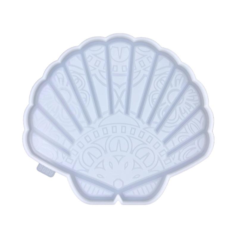 

3D Resin Mold Epoxy Resin Mold with Realistic Scallop Shapes Fine Carved Silicone Mold for Wall Desktop Décoration 1 чистий