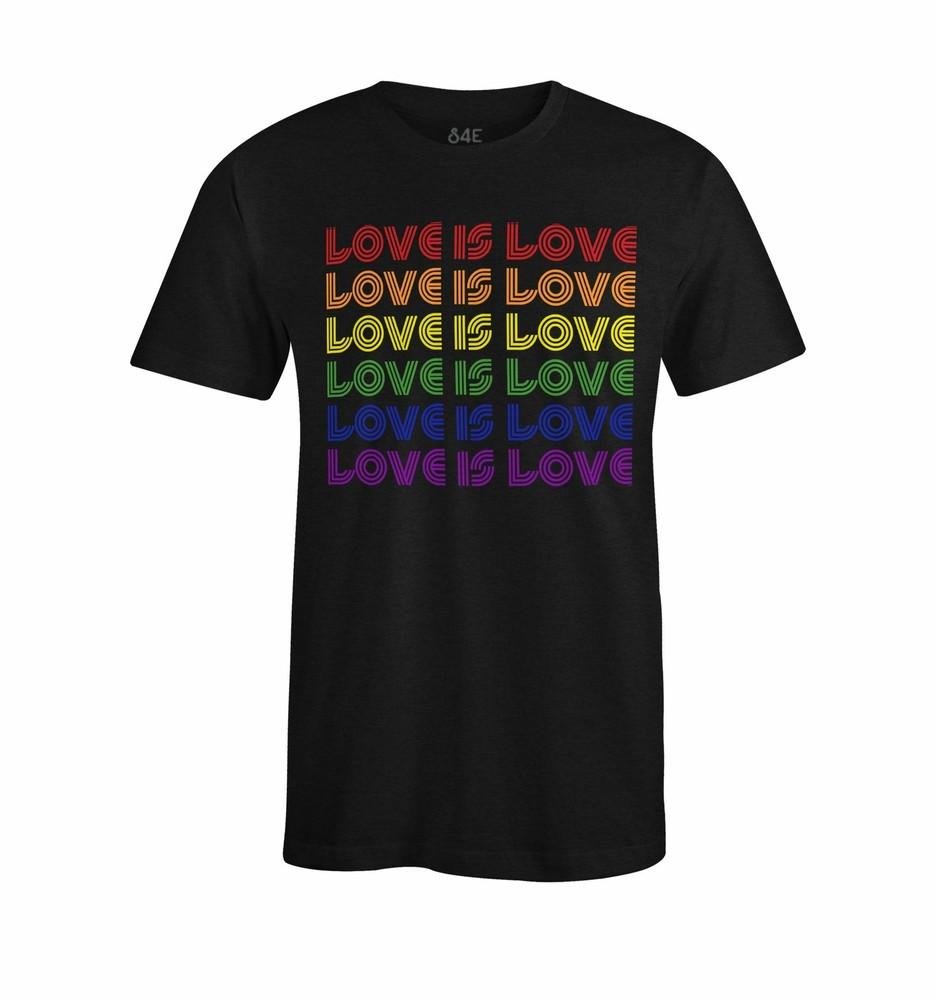 S4E Men's Love Is Love T-Shirt Gay Pride Love Wins LGBTQ Shirts